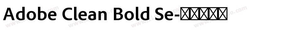 Adobe Clean Bold Se字体转换